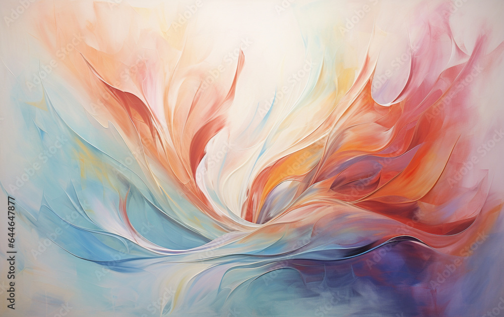 Oil painting abstract style artwork on canvas Oil painting abstract style artwork on canvas