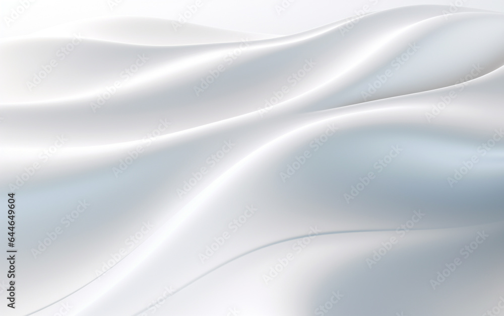 Obraz premium Smooth white wave background