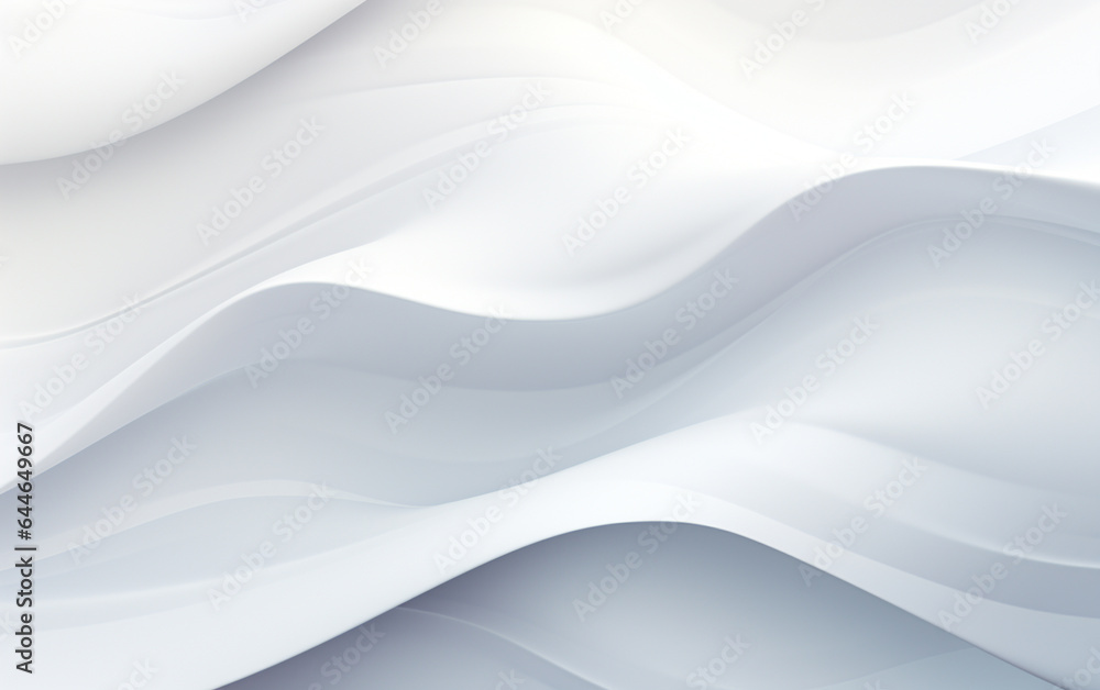 Obraz premium Smooth white wave background 