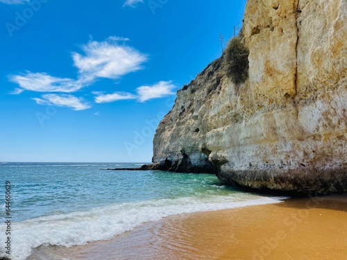 Praia do Carvoeiro, in the Algarve region, southern Portugal.