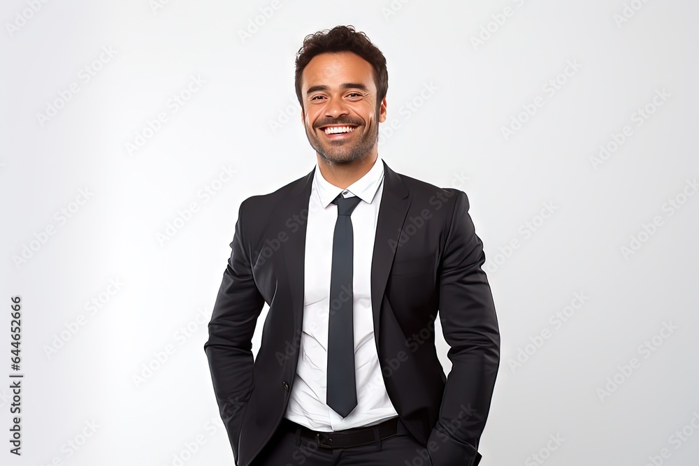 smiling friendly and happy latino man (male model) posing against a studio background smiling friendly and happy latino man (male model) posing against a studio background