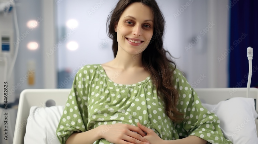Pregnant patient waiting for doctor to healthcare examination at hospital. Pregnant patient waiting for doctor to healthcare examination at hospital.
