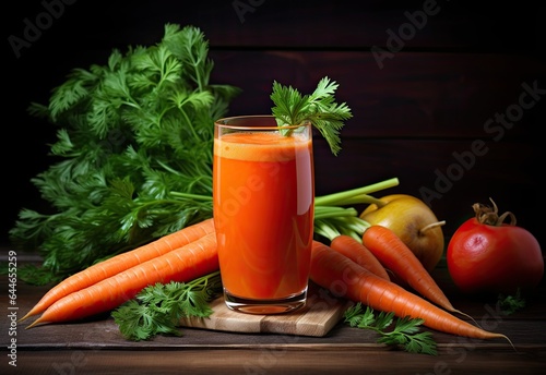 Fresh carrot juice