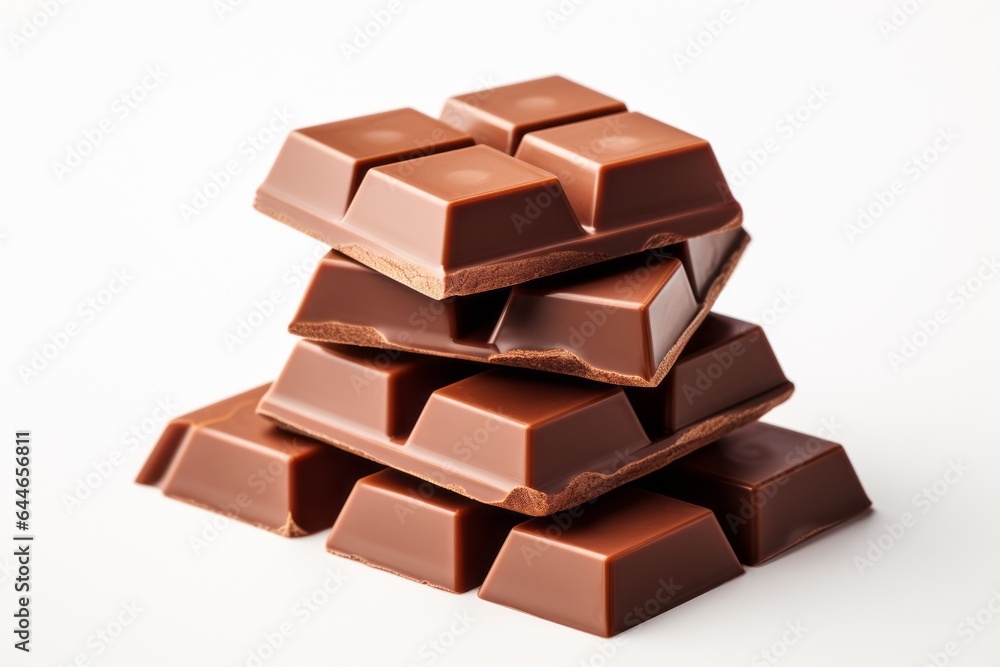 Appetizing chocolate made from natural cocoa and milk. Background with selective focus and copy space Appetizing chocolate made from natural cocoa and milk. Background with selective focus and copy space