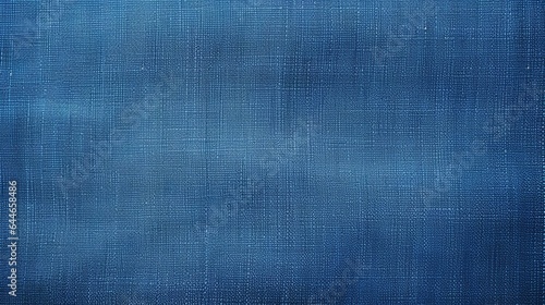 Closeup of blue fabric texture for background used. Pattern blue dark denim textile textured, natural cotton cloth. burlap blank canvas. generative AI