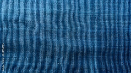 Closeup of blue fabric texture for background used. Pattern blue dark denim textile textured, natural cotton cloth. burlap blank canvas. generative AI