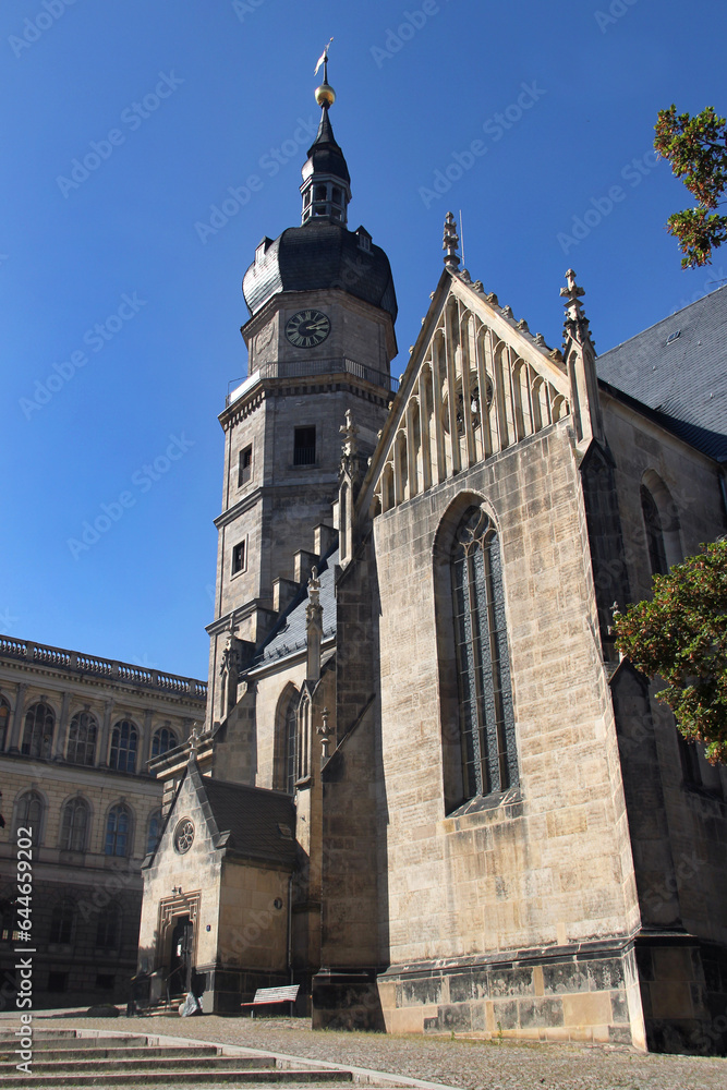 St. Bartholomew church in old town of Altenburg, Thuringia, Germany