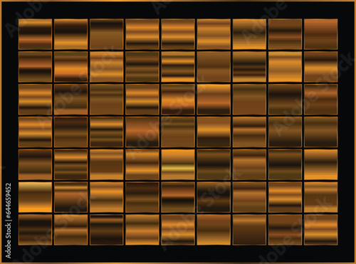 Bronze gold gradients. EPS 10
