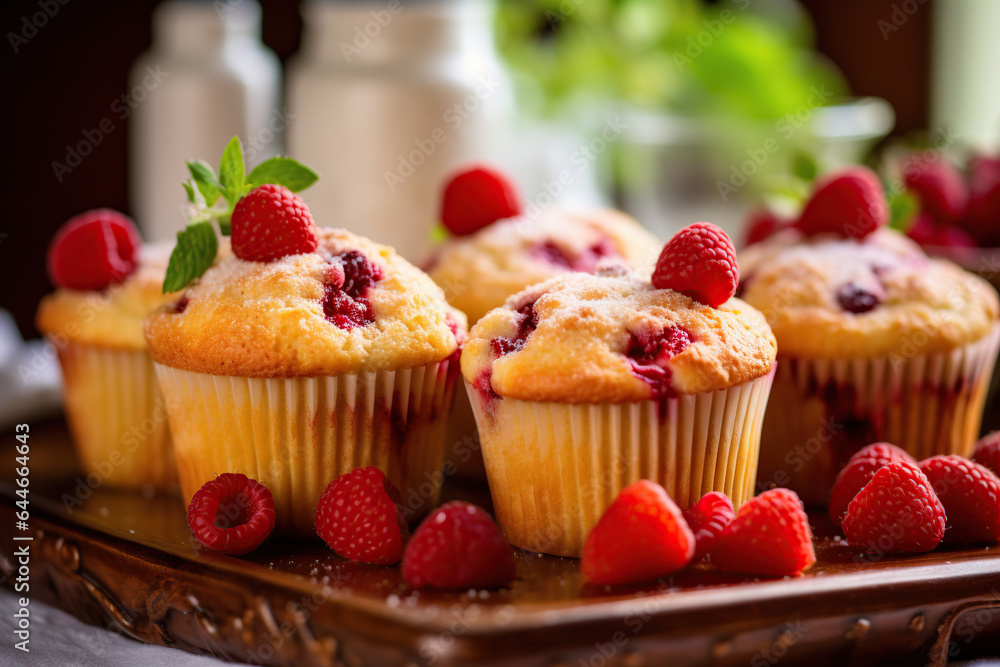 Bursting Berry Delight: Homemade Strawberry Muffins for Brunch or Gifting