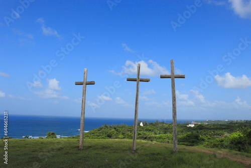 Three Wooded Crosses Pothouse Hill St. John