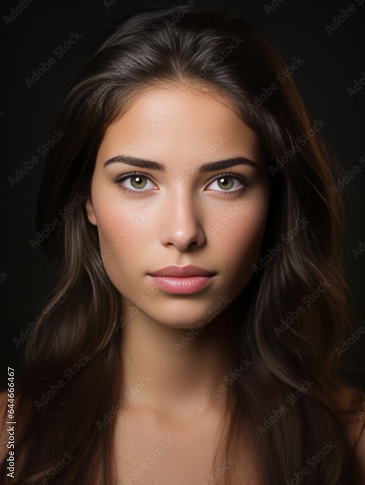 Generative AI : Beauty woman healthy clean skin beautiful female young model Generative AI : Beauty woman healthy clean skin beautiful female young model