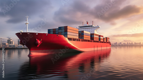 Specially designed large cargo ships for the transportation of coal