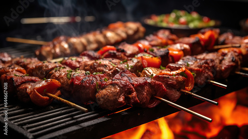 Wallpaper Mural The deliciousness of a churrasco barbecue with skewers of grilled meats Torontodigital.ca