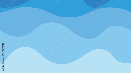 Modern blue abstract wave background design