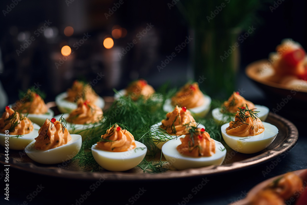 Savory Fusion: Shrimp Cocktail Deviled Eggs for Elegant Bites Savory Fusion: Shrimp Cocktail Deviled Eggs for Elegant Bites