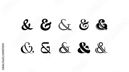 Ampersand Elegance Unleashed: Elevate Your Designs with Vintage Styling. Vector Perfection.