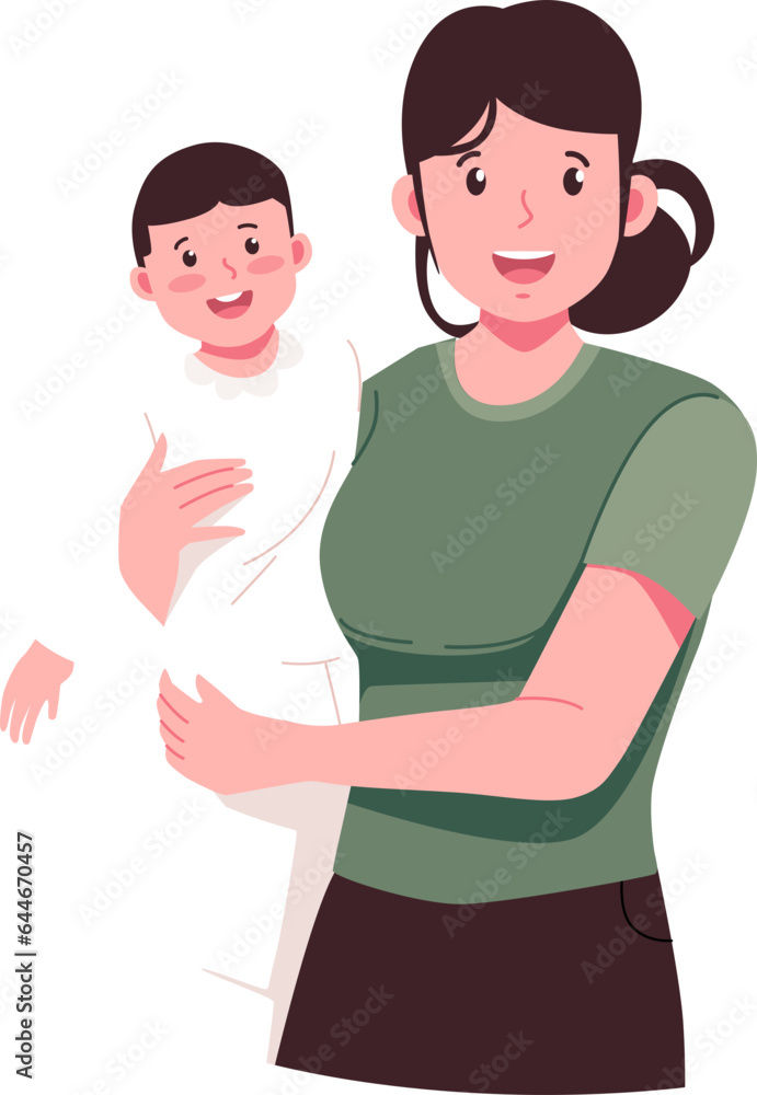 Fototapeta premium Mother's Day character illustration