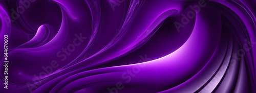 Abstract purple energy wave particles with dynamic and flowing patterns from Generative AI