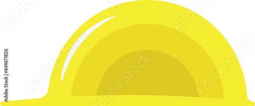 Yellow safety helmet