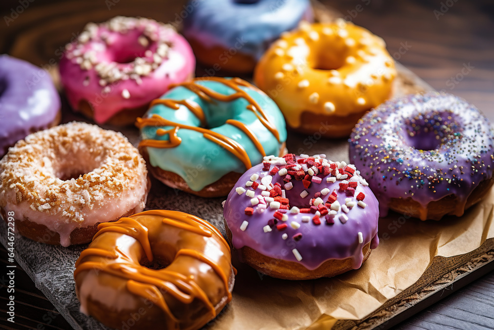 Decadent Delights: Gourmet Donut Photography Collection
