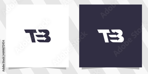 letter tb bt logo design