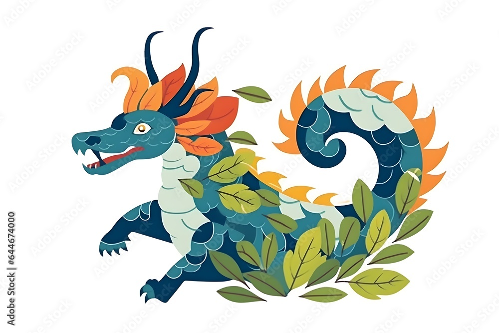 Obraz premium 龍のイラスト with generative ai