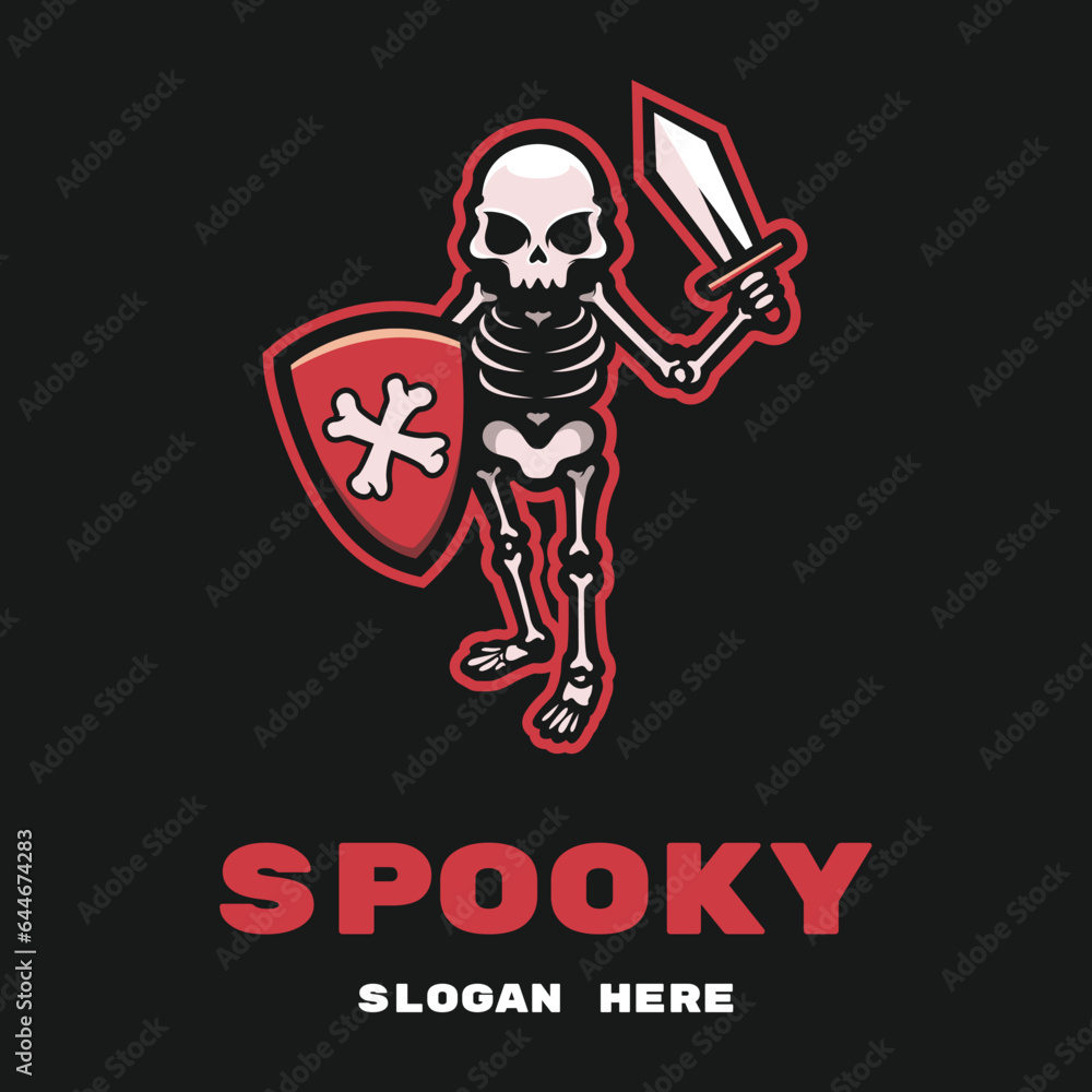 Spooky mascot vector
