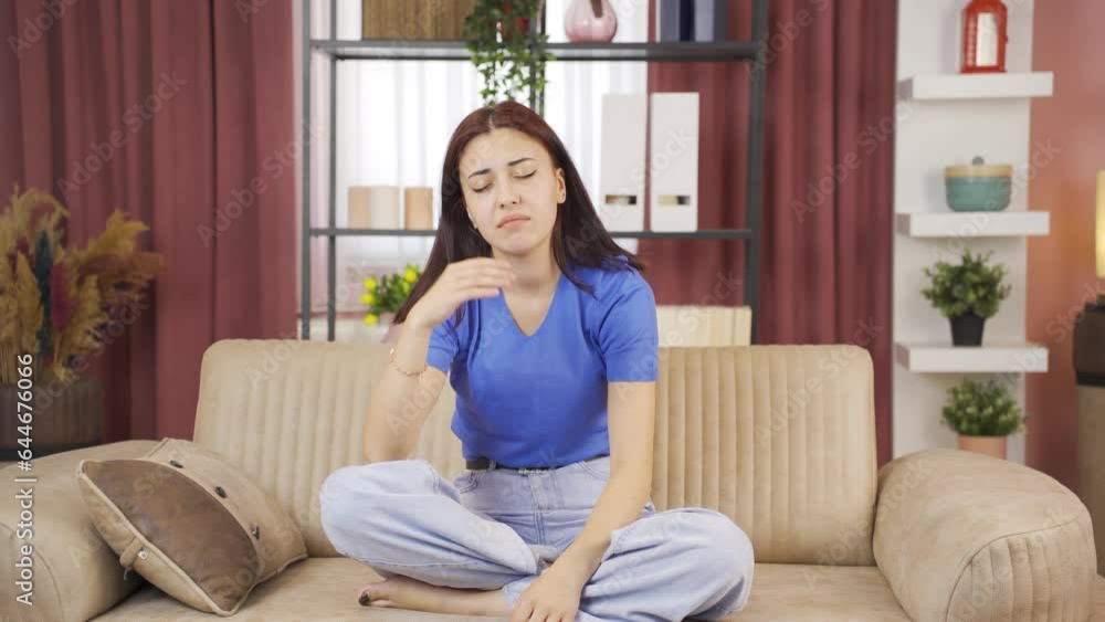 The grieving woman is thinking and suffering from depression. The grieving woman is thinking and suffering from depression.