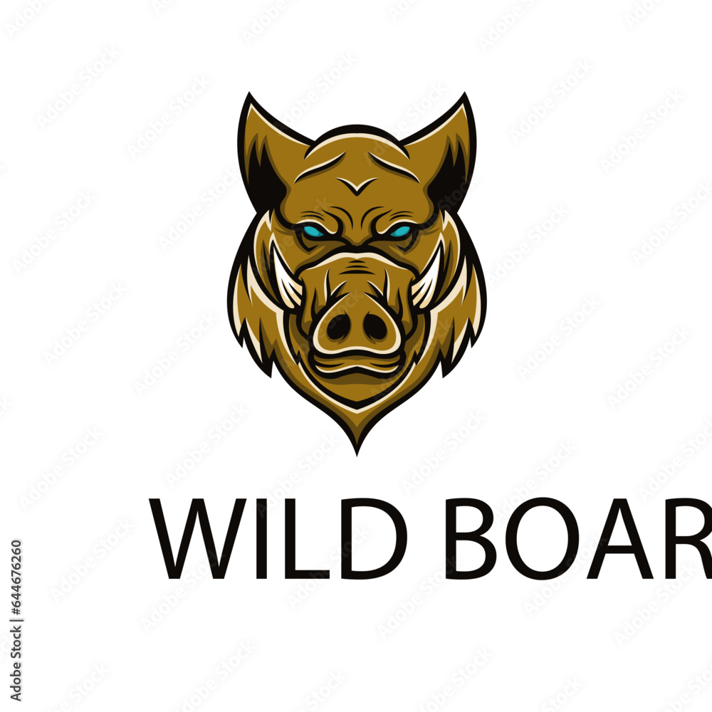 Wild Boar Mascot Logo