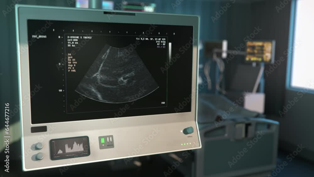 Determining Child Gender Using Diagnostic Analysis Clinic Equipment. X-Ray Diagnostic Analysis. Prenatal Examination Clinic Ward. Pregnancy Diagnostic. Baby Health Analysis At Medical Clinic Determining Child Gender Using Diagnostic Analysis Clinic Equipment. X-Ray Diagnostic Analysis. Prenatal Examination Clinic Ward. Pregnancy Diagnostic. Baby Health Analysis At Medical Clinic