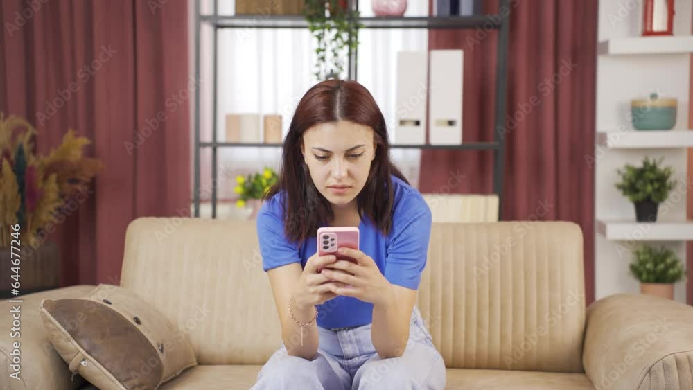 The woman who got bad news on the phone.