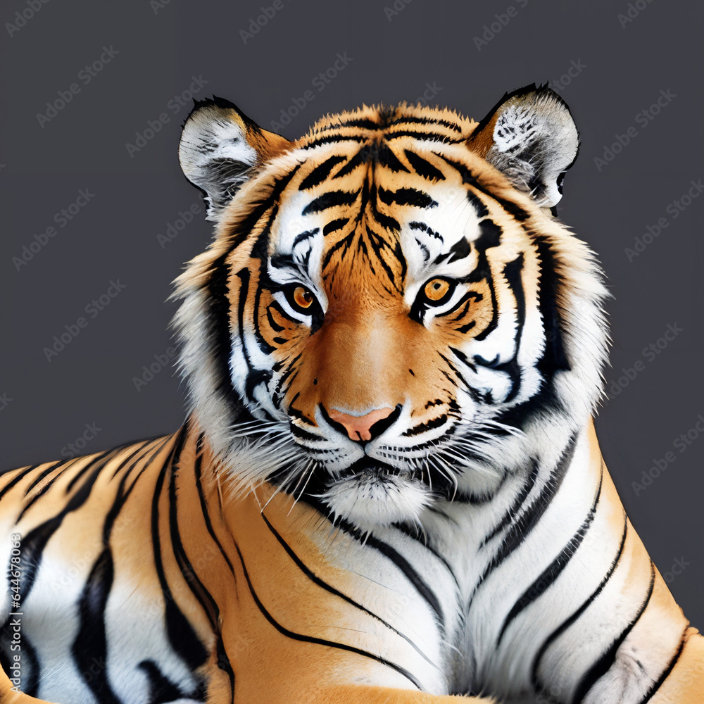 Fototapeta premium tiger head vector