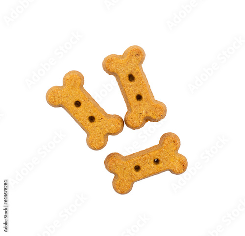 Dog biscuits isolated on a white background
