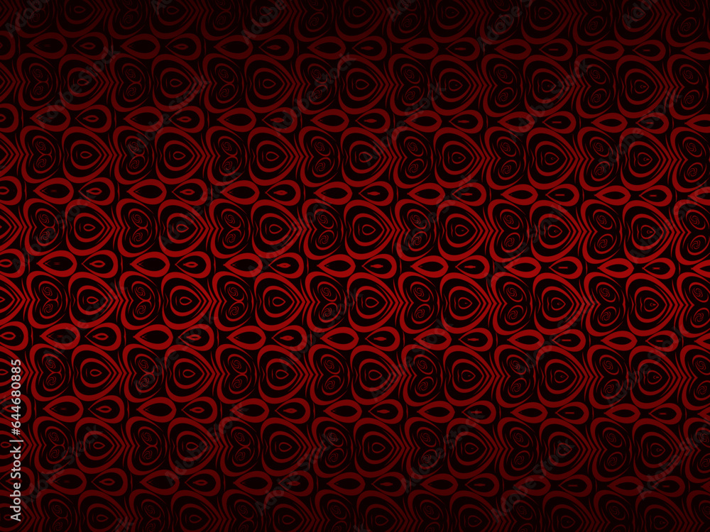 High contrast shiny red and black stripes background. Abstract technology graphic banner design. Vector corporate background.