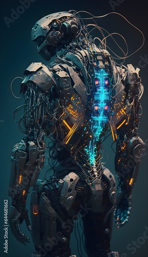 Futuristic Robot Of The Future. Generative AI