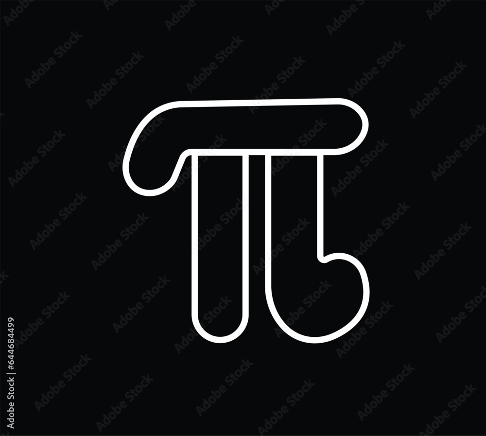 pi Greek letter icon. Pi mathematical symbol, geometry formula icon. Standard design pi symbol for your banner and poster. pi Greek letter icon. Pi mathematical symbol, geometry formula icon. Standard design pi symbol for your banner and poster.