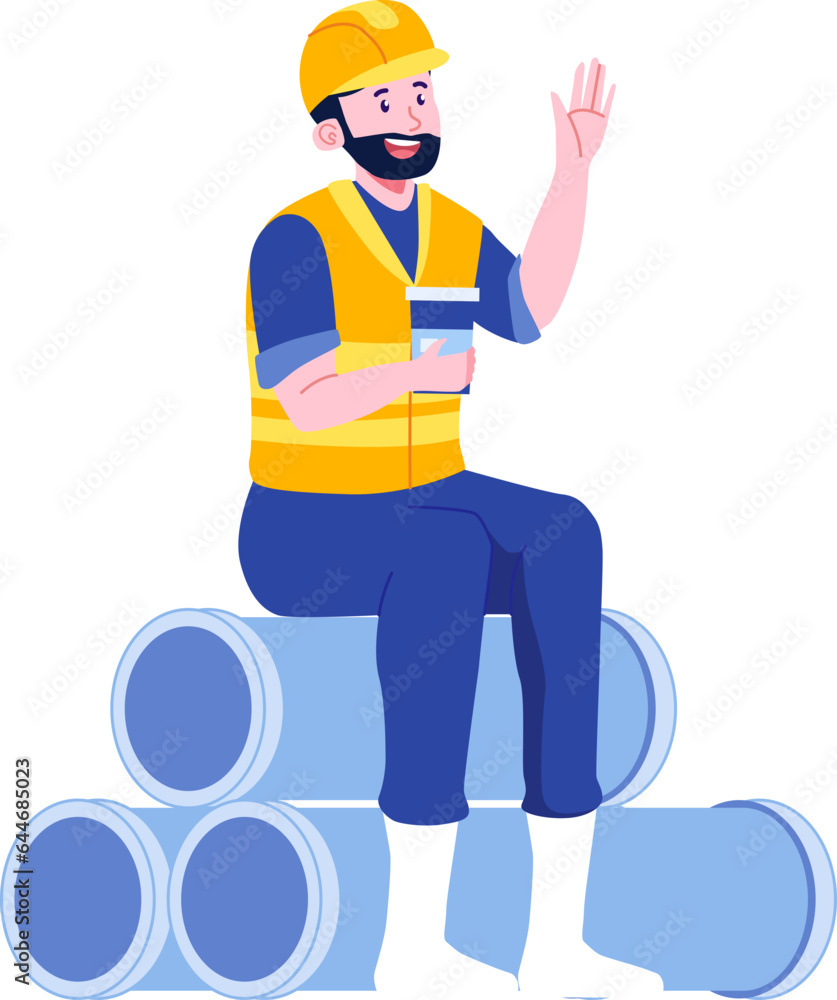 Labor Day character illustration
