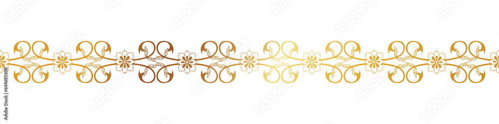 abstract floral border seamless golden paper border woodcarving decorative pattern abstract floral border seamless golden paper border woodcarving decorative pattern