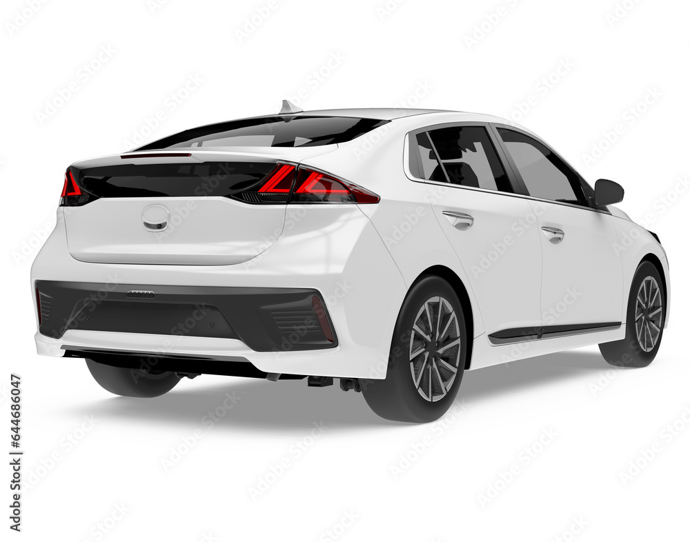 Obraz premium Sedan Car Isolated