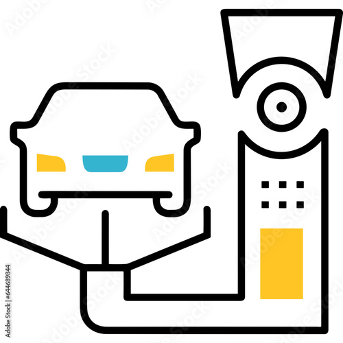 artificial intelligence technology icon symbol vector image. Illustration of artificial intelligence futuristic information human learning software design image