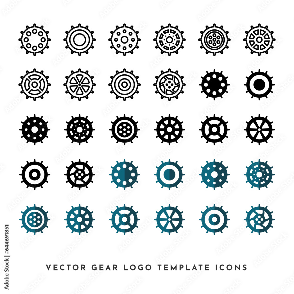 Vector Gears Icon Collection 3 Vector Gears Icon Collection 3