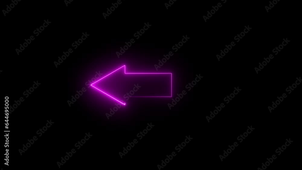 Direction Arrows Glowing Line Animation. Isolated street information sign. Direction sign. e_964 Direction Arrows Glowing Line Animation. Isolated street information sign. Direction sign. e_964