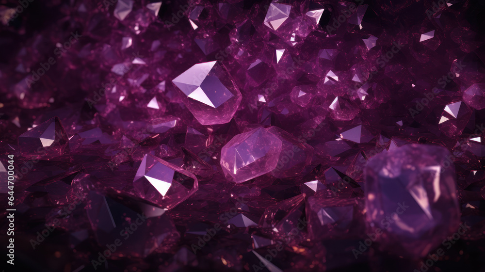 Dark Background with Amethyst Patterns Dark Background with Amethyst Patterns