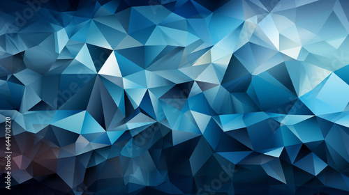 Background blue polygon © avivmuzi