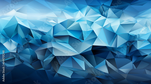 Background blue polygon