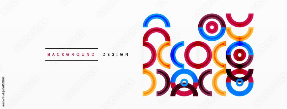 Colorful circle abstract background with vibrant and eye-catching design that incorporates a variety of different shades and hues creating a swirling, dynamic effect Colorful circle abstract background with vibrant and eye-catching design that incorporates a variety of different shades and hues creating a swirling, dynamic effect