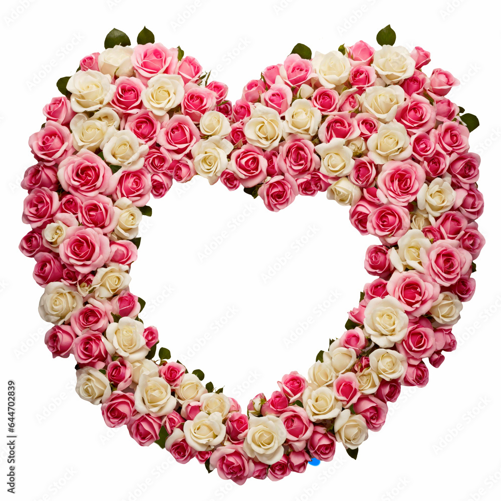 ハート形の薔薇の花 ハート形の薔薇の花