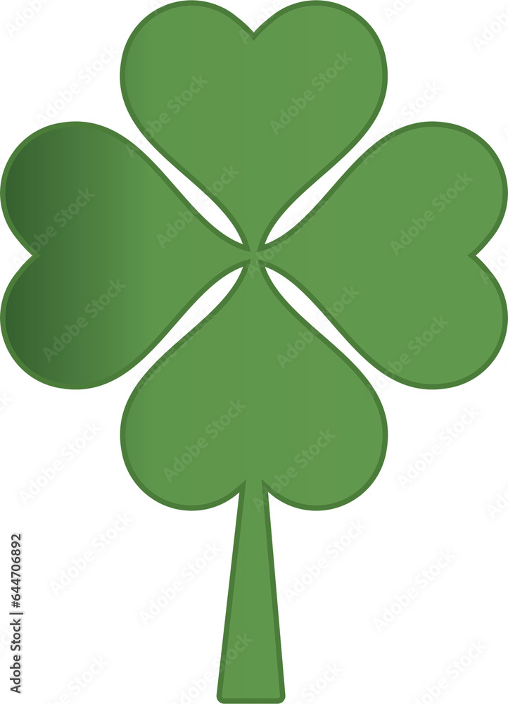Digital png illustration of green clover with copy space on transparent background Digital png illustration of green clover with copy space on transparent background