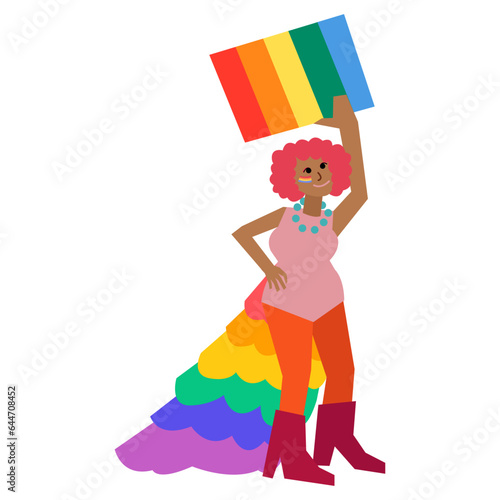Pride fashion flat illustration
