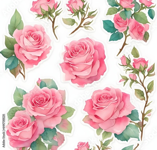 seamless pattern with roses